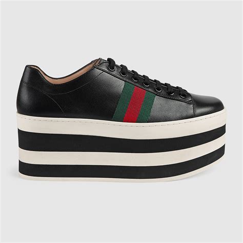 sneakers gucci platform|platform Gucci sneakers women.